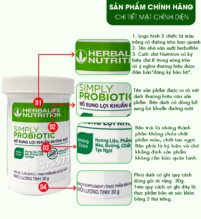 Simply Probiotic Herbalife – tăng cường lợi khuẩn, hỗ trợ tiêu hóa